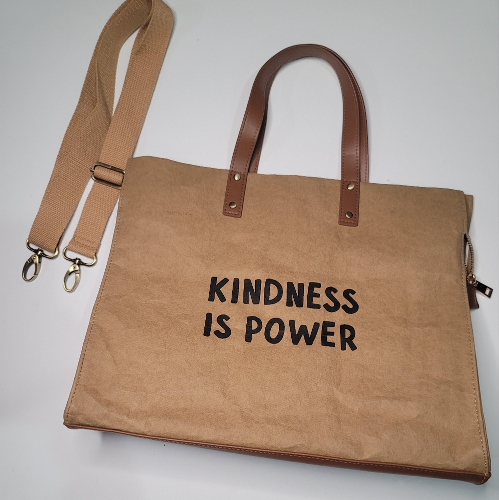 Kindness is power tote bag
